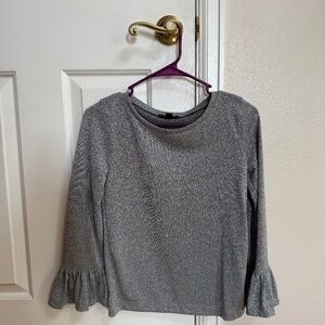 J. Crew, XXS, Sparkly Gray/Silver Holiday Top
